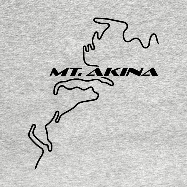 Mt. Akina Track Map (Black) by Designs by Chreeis